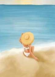 Relaxamento com vista para o mar