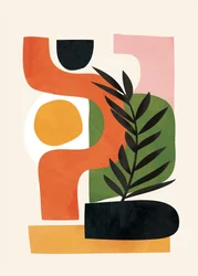 Planta abstrata orgânica