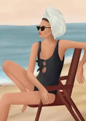 Estilo descontraído de praia