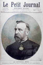 General Zede, governador militar de Lyon, França, 1895