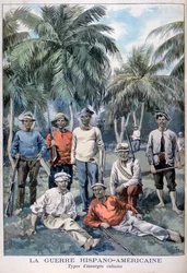 Cubanos insurgentes durante a Guerra Hispano-Americana, 1898