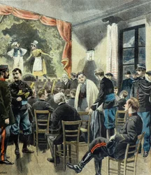 Le theatre aux armeses , espetáculo de caçadores alpinos