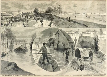 As inundações de Saint-Florent no Loire