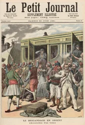 Bandidos no Oriente: Detidos em um trem, de &39;Le Petit Journal&39;, 20 de junho de 1891