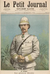 General Alfred Amedee Dodds (1842-1922) em Dahomey, de &39;Le Petit Journal&39;, 3 de dezembro de 1892