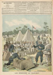 Caixas de Ano Novo em Dahomey, de &39;Le Petit Journal&39;, 31 de dezembro de 1892