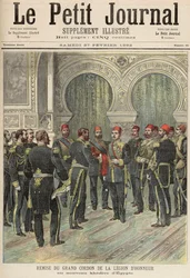 Retorno do Grande Cordão da Legião de Honra ao Novo Quediva do Egito, de &39;Le Petit Journal&39;, 27 de fevereiro de 1892
