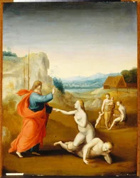 A Criação de Eva, c.1510 (Óleo sobre madeira)