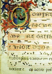 Sra. 558 f.9r Historiated 