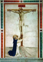 São Domingos adorando o Crucifixo (fresco)