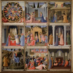 Armadio degli Argenti: Vida de Cristo (Tempera sobre madeira