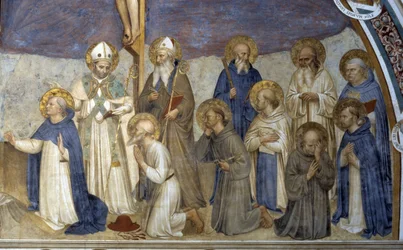 Crucificação com Santos, detalhe