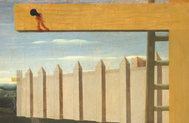Lamentação sobre Cristo Morto por Giovanni da Fiesole conhecido como Fra Angelico (1400-cerca de 1455), têmpera em madeira