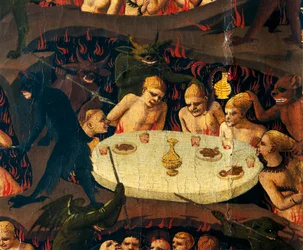 Juízo Final de Giovanni da Fiesole, conhecido como Fra Angelico (cerca de 1400-1455), têmpera sobre madeira