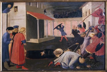 O martírio de São Marcos. Tabernáculo dos Linálios (Pintura sobre madeira