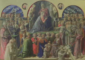 Coroação da Virgem com santos e anjos, 1441-47