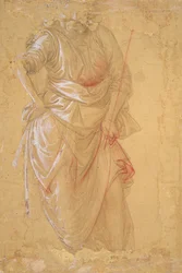 O Mordomo da Festa de Herodes (afresco na Catedral de Prato) (desenho)