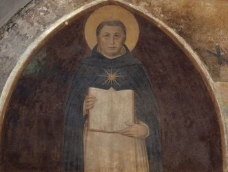 São Tomás de Aquino com a Summa Theologica, 1441-1442.