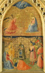 A Anunciação e a Adoração dos Reis Magos, c. 1433-1434.