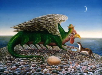 Basilisk, 1986 (óleos e têmpera sobre papel)