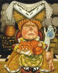 A duquesa (óleo e têmpera no painel)