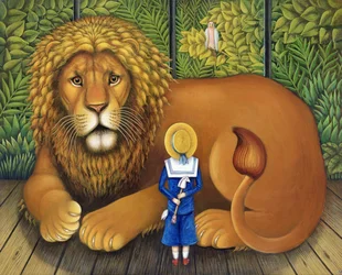 The Lion and Albert, 2001 (óleo e têmpera no painel)