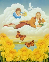 Narcisos Wordsworths, 2004 (óleo e têmpera no painel)