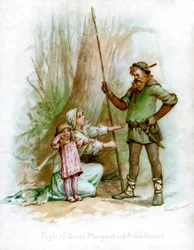 Vôo da rainha Margaret e do príncipe Edward, 1897.