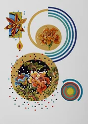 Celebração, 2022 (acrílico sobre papel aquarelado)