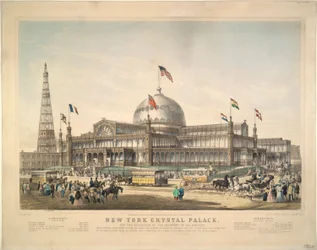 Palácio de Cristal de Nova York: Para a Exposição da Indústria de Todas as Nações.