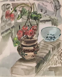 Jardim do Rio (aguarela sobre papel)