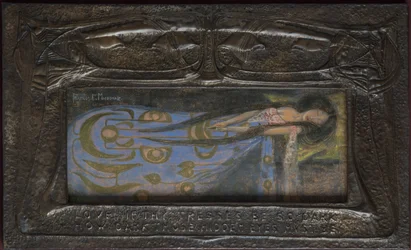 Love If Thy Tresses Be So Dark How Dark Those Hidden Eyes Must Be, circa 1896 (metal batido)