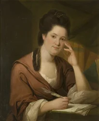 Retrato de Hannah More (n.1745), c.1780 (óleo sobre tela)
