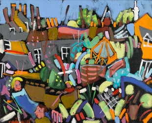 Judy au Jardin, 2010 (acrílico sobre tela)