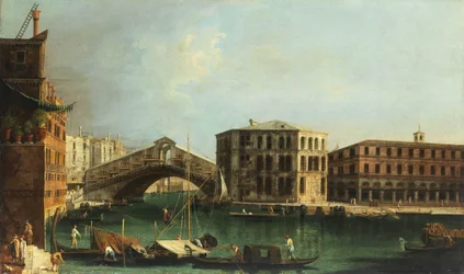 Francesco Albotto Ponte de Rialto e Palácio Camerlenghi