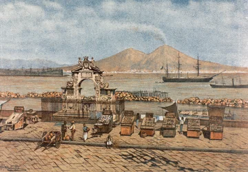 Praia de Santa Lucia, em Nápoles