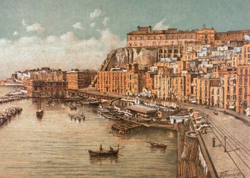 O bairro de Santa Lúcia, em Nápoles