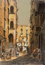 Vico Calderai Porto, em Nápoles