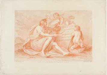 Frontispício do livro "Rudimentos de desenho" de Cipriani