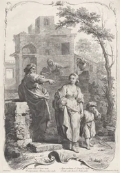Hagar enviada para o deserto, 1758.