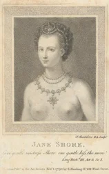 Jane Shore: dai à gentil senhora Shore mais um beijo gentil, Shakespeare,..., 1 de fevereiro de 1790.