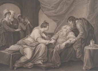 Rei Lear e Cordelia Shakespeare, Rei Lear, Ato 4, Cena 7, ca. 1783.