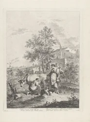 Paisagem com ordenhador de vaca
Paisagem com agricultores (título da série)