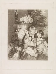 Retrato de Lady Smith e dos seus três filhos