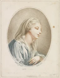 Retrato de uma mulher A Vestal (título no objeto)