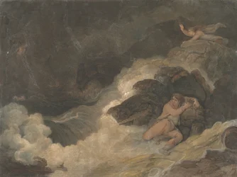 Poetas britânicos de Shakespeare Tempest Macklin, 1798.