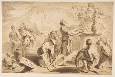 O sacrifício de Noé, 1765.