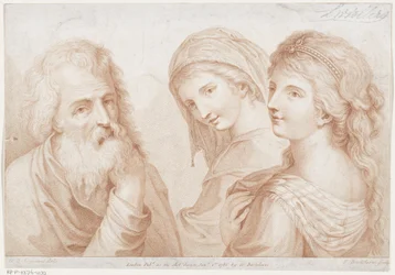 Duas mulheres jovens e um homem idoso
Ciprianis rudimentos do desenho (título da série)
Ciprianis rudimentos do desenho (título da série)