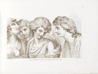 Quatro anjos Princípios de Desenho de Cipriani (título da série) Rudiments of Drawing de Cipriani (título da série)