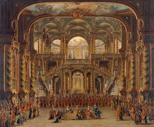 Uma cena da ópera italiana 